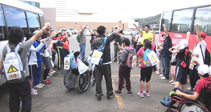 ３日目出発式