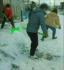 雪かきレンジャー活動開始!